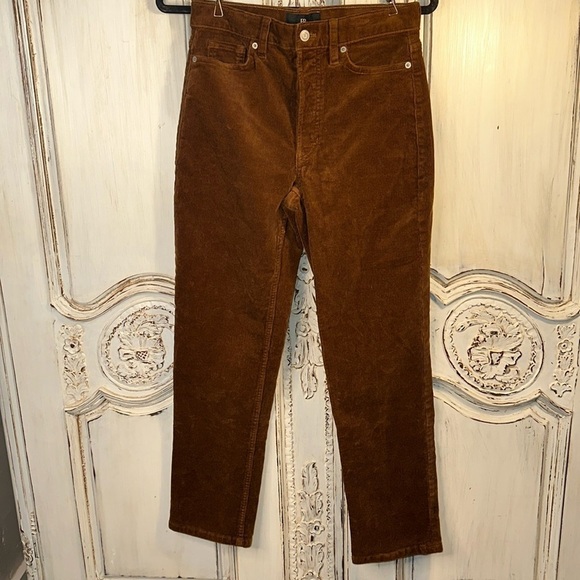 BR Brand Cotton Five Pocket Style Rust Color Corduroy Jeans Button fly Y2K - Picture 1 of 10